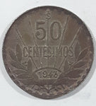1943 Urugay Articas 50 Centesimos .720 Silver Metal Coin