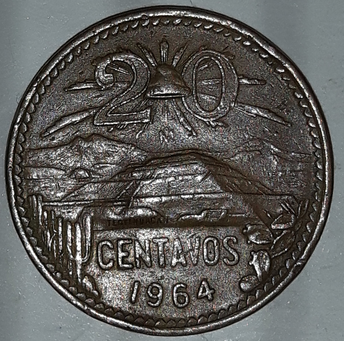 1964 Mexico 20 Centavos Metal Coin – Treasure Valley Antiques