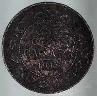 1919 Canada King George VI One Cent Metal Coin