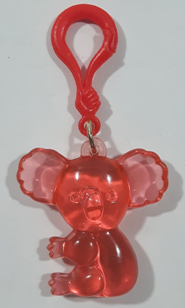 Pink Translucent Koala Bear Plastic Clip