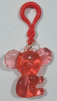 Pink Translucent Koala Bear Plastic Clip
