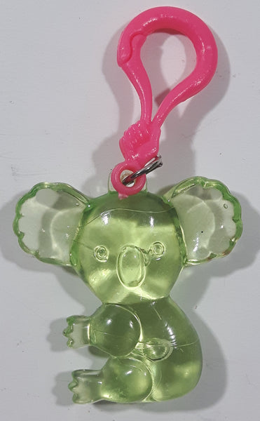 Green Translucent Koala Bear Plastic Clip