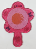 2009 Viacom Nickelodeon Dora The Explorer 4 1/8" Long Pink Plastic Toy Hand Mirror Accessory