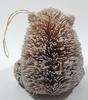 Polar Bear Brush Frosted Hanging Ornament