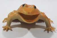 Orange and Yellow Frog 2 1/2" Long Rubber Toy Figure