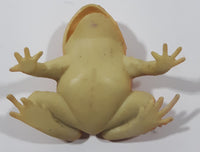 Orange and Yellow Frog 2 1/2" Long Rubber Toy Figure