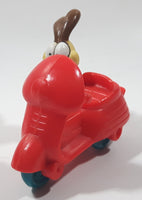Vintage 1989 McDonald's Garfield and Odie Riding A Scooter Motorbike Toy Figure Vehicle