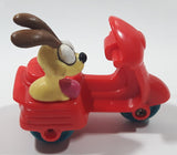 Vintage 1989 McDonald's Garfield and Odie Riding A Scooter Motorbike Toy Figure Vehicle