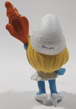 2013 Peyo Smurf "Party Planner" #2 Holding Magic Wand McDonalds Happy Meal Collectible Toy Figurine - Vietnam