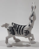 2008 McDonald's Madagascar Escape 2 Africa Movie Marty Zebra 4 1/4" Tall Plastic Toy Figure