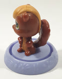2009 McDonald's Hasbro Littlest Pet Shop #6 Brown Squirrel 2 3/8" Tall Toy Figure