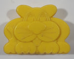 1987 Ritvik Mega Bloks 127 Yellow Cat Plastic Toy