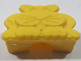 1987 Ritvik Mega Bloks 127 Yellow Cat Plastic Toy