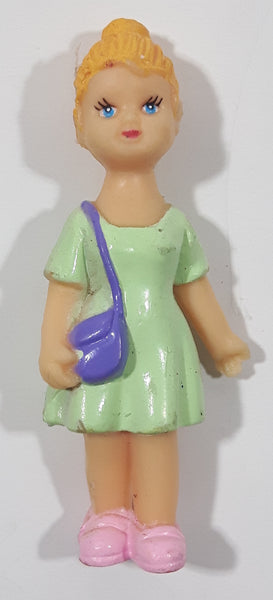 Blonde Girl In Green Dress with Purple Purse and Pink Shoes 2 1/2" Tal Treasure Valley Antiques & Collectibles Blonde Girl In Green Dress with Purple Purse and Pink Shoes 2 1/2" Tal Treasure Valley Antiques & Collectibles
