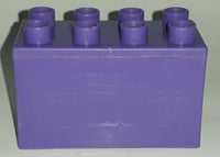 Extremely Rare Early 2000's Nestle Smarties Purple Opening Chest Duplo Style Plastic Building Block