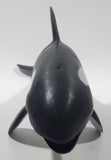 Orca Killer Whale Rubber Squeak Toy 9 1/4" Long Animal Figure