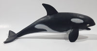 Orca Killer Whale Rubber Squeak Toy 9 1/4" Long Animal Figure