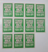 1990 O-Pee-Chee Teenage Mutant Ninja Turtles Special Cards Full Set 1-11