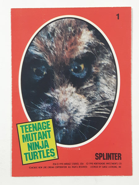 1990 O-Pee-Chee Teenage Mutant Ninja Turtles Special Cards Individual 1-11