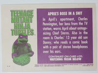 1990 O-Pee-Chee Limited Edition Series Teenage Mutant Ninja Turtles Trading Cards Individual 26-50