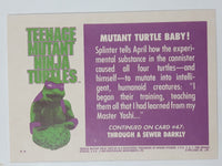 1990 O-Pee-Chee Limited Edition Series Teenage Mutant Ninja Turtles Trading Cards Individual 26-50