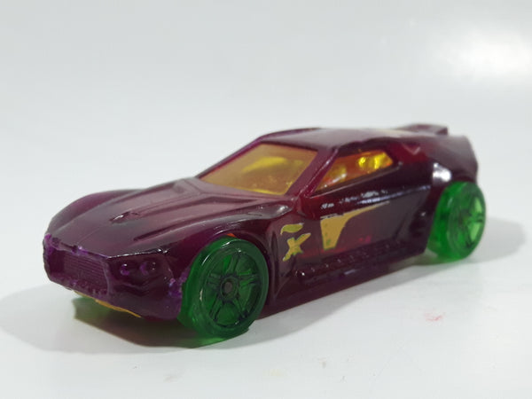 2017 Hot Wheels X-Raycers Bullet Proof Clear Dark Red Die Cast Toy Car Vehicle