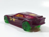 2017 Hot Wheels X-Raycers Bullet Proof Clear Dark Red Die Cast Toy Car Vehicle