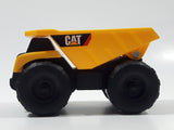 CAT Caterpillar Dump Truck Yellow Plastic Die Cast Toy Car Vehicle