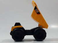 CAT Caterpillar Dump Truck Yellow Plastic Die Cast Toy Car Vehicle