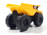 CAT Caterpillar Dump Truck Yellow Plastic Die Cast Toy Car Vehicle