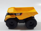 CAT Caterpillar Dump Truck Yellow Plastic Die Cast Toy Car Vehicle
