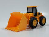 Front End Loader Yellow Plastic Pull Back Die Cast Toy Car Vehicle