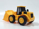 Front End Loader Yellow Plastic Pull Back Die Cast Toy Car Vehicle