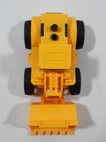 Front End Loader Yellow Plastic Pull Back Die Cast Toy Car Vehicle