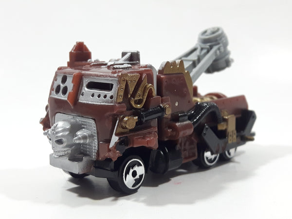 1994 Hot Wheels Road Wars King Wrex Brown Plastic Die Cast Toy Car Vehicle