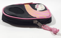 2006 Sanrio Hello Kitty Small Black and Pink Music Device Carry Fanny Pack Bag Case Holder