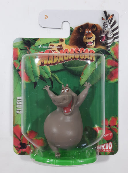 2018 Mattel Micro Collection DreamWorks Madagascar Gloria Hippo 2 1/4" Tall Toy Figure New in Package