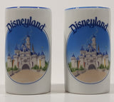 Vintage Disney Disneyland 2 1/2" Tall Porcelain Salt and Pepper Shaker Set No Plugs