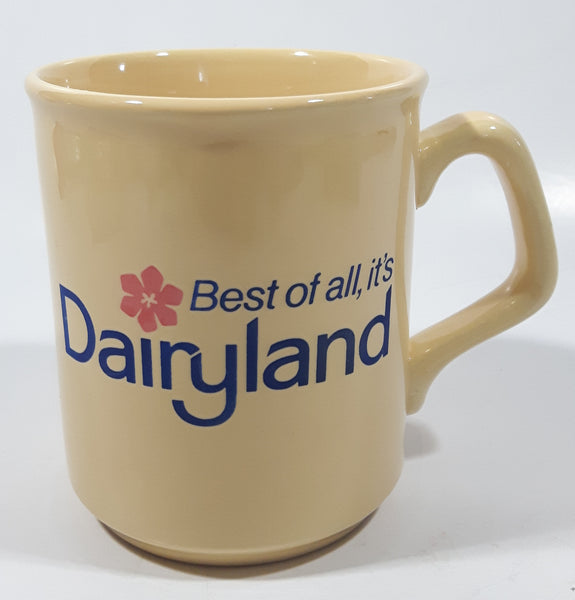 Vintage Best of all, it's Dairyland 3 3/4" Tall Ceramic Coffee Mug Cup