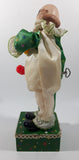 Vintage Clown Animated Wind Up Music Box 12 1/4" Tall Moving Porcelain Doll