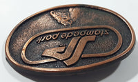 Century Canada Stampede Park 2 1/4" x 3" Copper Metal Belt Buckle