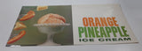 Vintage Orange Pineapple Ice Cream Store Window Advertisement