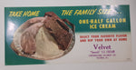 Vintage Northwestern Creamery Ltd. Velvet "Smooth" Ice Cream Take Home The Family Size .... One-Half Gallon Ice Cream Store Window Advertisement Victoria, B.C.
