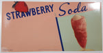 Vintage 1942 Strawberry Soda Store Window Advertisement