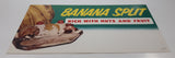 Vintage Banana Split Rich With Nuts And Fruit Store Window Advertisement