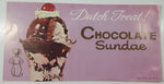 Vintage Dutch Treat! Chocolate Sundae Store Window Advertisement