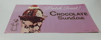 Vintage Dutch Treat! Chocolate Sundae Store Window Advertisement