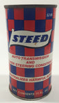 Vintage Steed Auto Transmission And Power Steering Conditioner 11 Fl. Oz. 4 3/4" Metal Can Full Never Opened