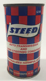 Vintage Steed Auto Transmission And Power Steering Conditioner 11 Fl. Oz. 4 3/4" Metal Can Full Never Opened