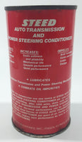 Vintage Steed Auto Transmission And Power Steering Conditioner 11 Fl. Oz. 4 3/4" Metal Can Full Never Opened